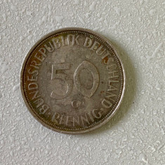 Moneda 50 PFENNIG - 1972 G - Germania - KM 109.2 (258)