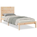 Cumpara ieftin Cadru de pat foarte lung fara saltea, 90x220 cm, lemn masiv