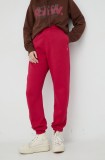 G-Star pantaloni de trening culoarea roz, uni