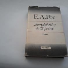 E .A.Poe Annabel Lee si alte Poeme-Versuri,RF18/1