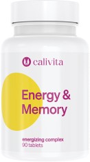 Energy &amp; Memory Energizant Natural cu Cafeină Naturală din Guarana, Lecitină, Vitamine, Minerale şi Antioxidanţi (90 tablete) - Calivita