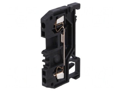 Conector de Șine 1,5mm2 2 Borne Negru foto