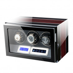 Cutie pentru intors ceasuri automatice iUni, Luxury Watch Winder 3 Mahon foto