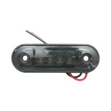 Lampa gabarit laterala slim LED 12-24V alba, fumurie, 85x28x11 mm