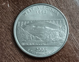 M3 C50 - Quarter dollar - sfert dolar - 2005 - West Virginia - D - America USA, America de Nord