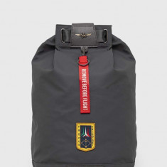 Aeronautica Militare rucsac barbati, culoarea gri, mare, cu imprimeu