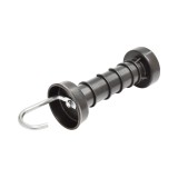 Maner poarta pentru gard electric cu carlig si arc, negru, Breckner Germany