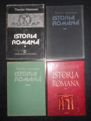 Theodor Mommsen - Istoria Romana 4 volume 1987-2009, ed. cartonata, set complet foto