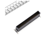 Conector PCB-PCB 50 pini SMT cu placare aurită - TE Connectivity
