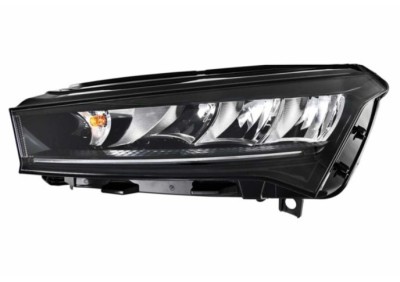 Far SKODA ENYAQ, 02.2021-, partea stanga, HELLA, LED+WY21W; electrical; fara unitate control LED; cu motor; LED; fara the Skoda Crystal Lighting mark foto