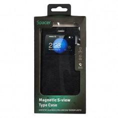 HUSA SMARTPHONE Spacer pentru Huawei P9 magnetica tip portofel negru &quot;SPT-M-HW.P9&quot;