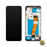 Display cu Touchscreen MP compatibil cu Samsung Galaxy A02s A025G cu Rama Negru