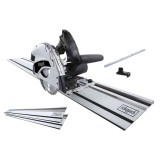 Fierastrau circular de mana cu sina de ghidaj TAS55-BE Scheppach 58018089944, 1200 W, O160 mm