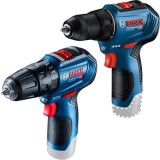 Bosch GSR 12V-30 + GSB 12V-30 - Masina de gaurit si insurubat fara acumulatori si incarcator Li-Ion 12 V - Ah 30 Nm + Masina de gaurit si insurubat cu