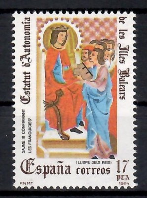Spania 1984 - Statutul de Autonomie al regiunilor Spaniole, 4 serii, 8 poze, MNH foto