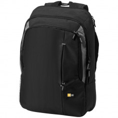 Rucsac Laptop, Case Logic by AleXer, RO, 17 inch, 400D nylon, negru, breloc inclus din piele ecologica si metal foto