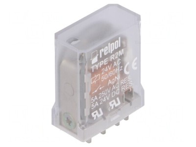 Releu Electromagnetic DPDT 24VAC 10A foto