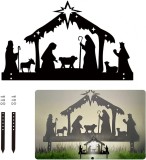 Decoratiune de Craciun WILDPARTY, metal, negru, 40,8 x 24,8 cm