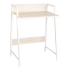 Birou metal si PAL , 64 x 42 x 84 cm, Alb/Crem