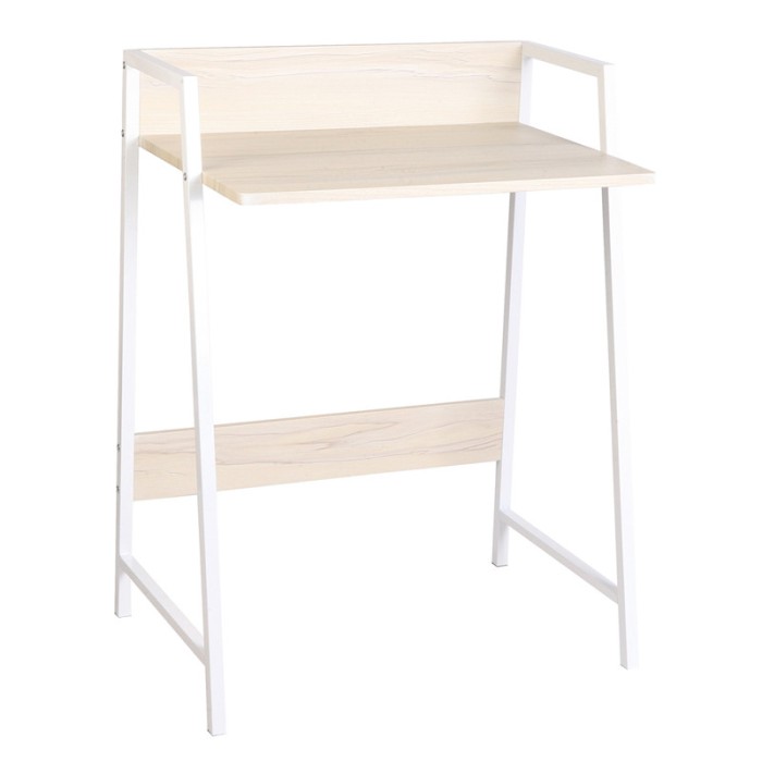 Birou metal si PAL , 64 x 42 x 84 cm, Alb/Crem