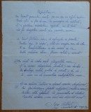 Poezie manuscris Ion Pillat: Manastire, Iasi, sambata 5 august 1917