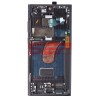 LCD+Touchscreen cu Rama Samsung Galaxy S23 Ultra / S918 BLACK OLED Imagine redusa