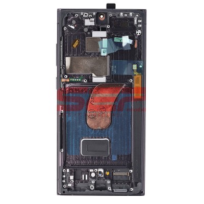 LCD+Touchscreen cu Rama Samsung Galaxy S23 Ultra / S918 BLACK OLED DIMENSIUNE REDUSA foto