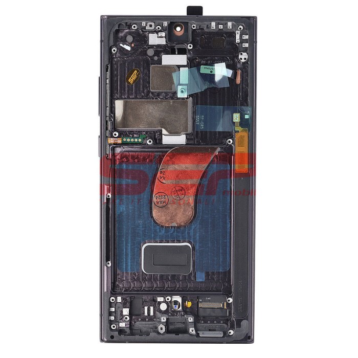 LCD+Touchscreen cu Rama Samsung Galaxy S23 Ultra / S918 BLACK OLED DIMENSIUNE REDUSA