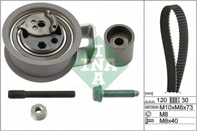 INA 530 0091 10 Set curea de distributie foto