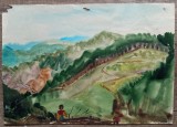Vedere spre Pades, Nadrag// acuarela Rodica Raileanu 1982
