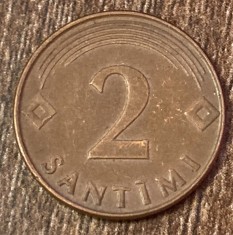 C50 - Moneda foarte veche - Letonia - 2 santimI - 2000