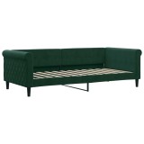 Cumpara ieftin Cadru de pat, verde inchis, 90x200 cm, catifea