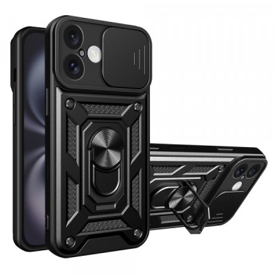 Husa pentru Apple iPhone 16 Plus, Techsuit, CamShield, Neagra foto