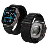 Curea Spigen - Watchband WBF1 (AMP10144) - Apple Watch 6/7/8/9/10/11/SE/SE 2/SE 3/ Ultra/Ultra 2/Ultra 3 (44/45/46/49mm) - Black, Bulk, fara cutie