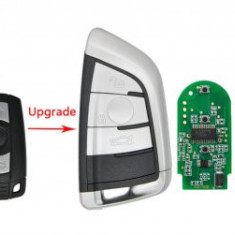 Cheie auto completa compatibila BMW Seria 3, 5 X5 X6 2006-2011 Keyless 3 butoane transformare PCF7952 868 MHz