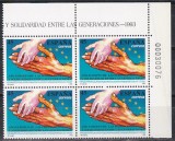 Spania 1993 - Anul European al Persoanelor V&acirc;rstnice, Bloc de 4, MNH, Nestampilat