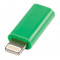 Adaptor USB lightning tata micro USB mama, verde