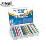 Betisoare Numărat și Sortat S-Cool, Plastic, Culori Intense, 3ani+, Matematica Distractiva, 7.5x2x10cm