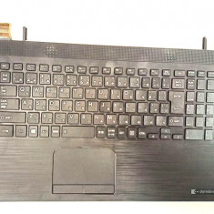 Carcasa superioara cu tastatura palmrest Laptop, Toshiba, Satellite L50-C, L50T-C, L55-C, neagra, layout JP
