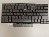 Tastatura Laptop, Lenovo, Thinkpad X1 Carbon 10th Gen Type 21CB, 21CC, iluminata, gri, layout US
