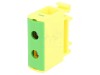 Conector Șine 2,5-35mm2 1 Piste 2 Borne Galben-Verde