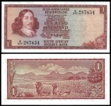 AFRICA DE SUD █ bancnota █ 1 Rand █ 1975 █ P-116b █ UNC █ necirculata
