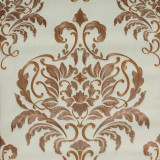 Tapet clasic baroc, bronz, maro, dormitor, living, vinil, extralavabil, 02437-90