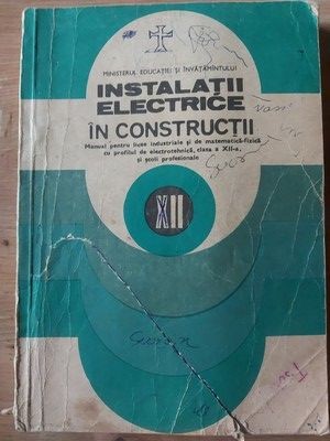 Instalatii electrice in constructii. Manual pentru clasa a 12-a