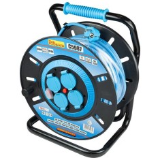 Prelungitor electric industrial, pe tambur, 3x1.5 mm&amp;sup2;, IP44, 50 m, Richmann GartenVIP DiyLine foto