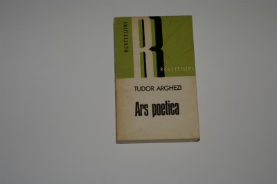 Tudor Arghezi - Ars poetica - 1974 foto