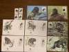 Belize - maimute - serie 4 timbre MNH, 4 FDC, 4 maxime, fauna wwf