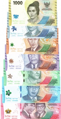 Indonezia Set 1 000-2 000-5 000-10 000-20 000-50 000-100 000 P-New 2022 UNC foto