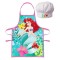 Set sort si boneta de bucatarie pentru fetite Ariel