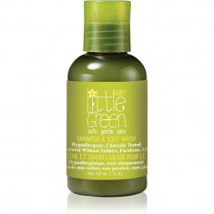 Little Green Baby gel de dus si sampon 2in1 pentru nou-nascuti si copii 60 ml